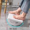 Semi-Circular Rocking Footstool Anti-Curling Footrest