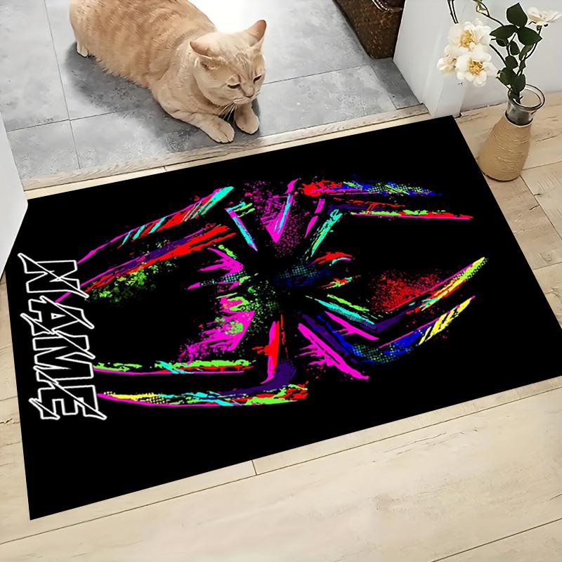 Custom Name Spider-Man Comic Artwork Carpet Rug Customizable Soft Washable Anti-Slip Home Living Room Sofa Mats Personalized Rug. 09097