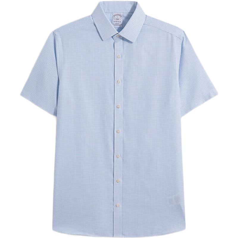 Мужская рубашка Brooks Brothers с воротником-стойкой из хлопка Supima, легкая в уходе 39.5 15