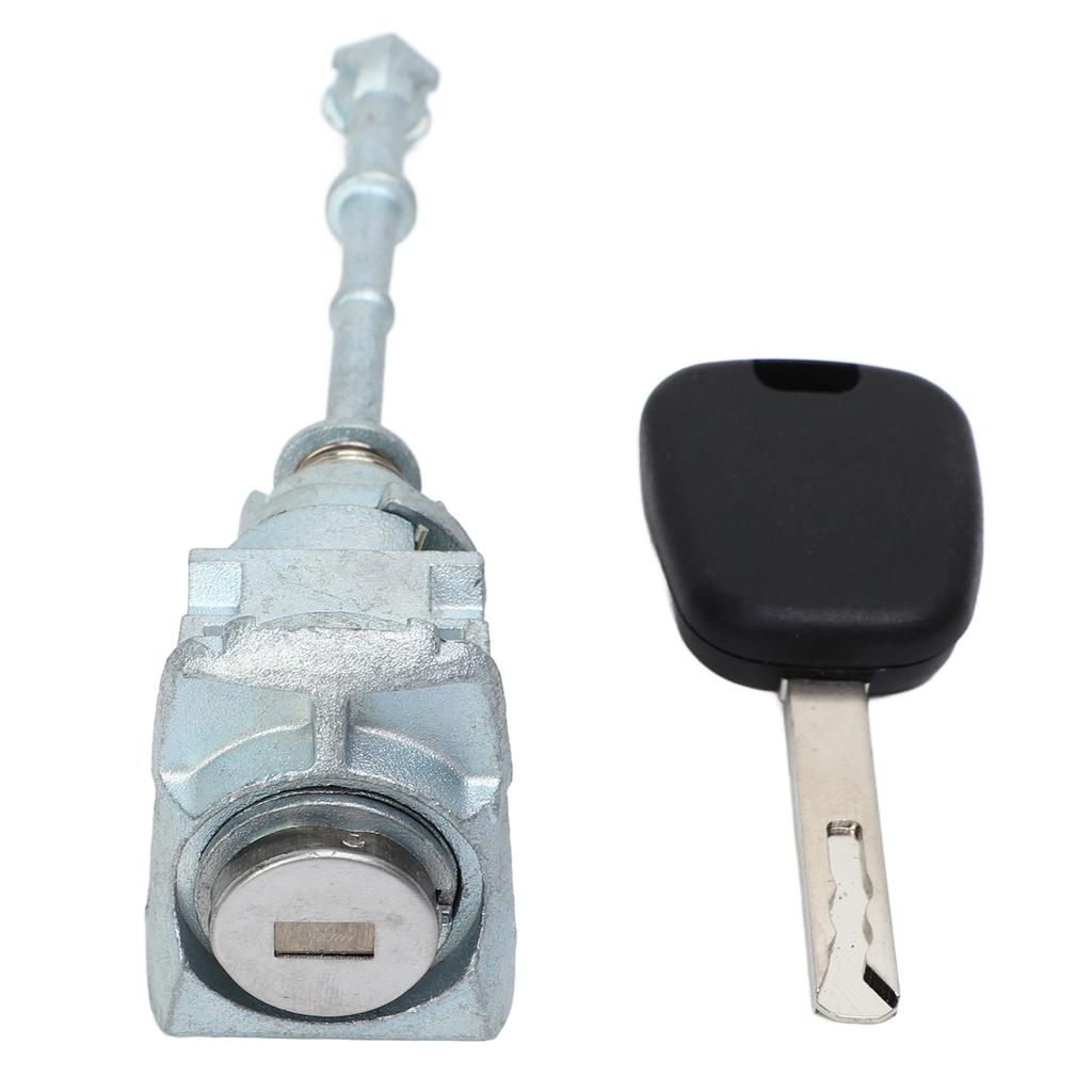 Left Front Door Lock Cylinder Car Left Driver Side Replacement for Citroen C4 2004‑2011