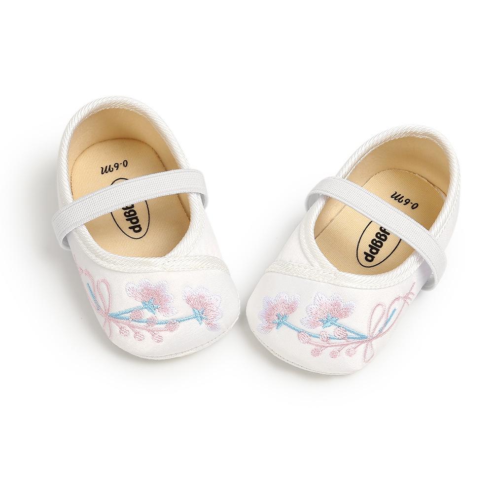 MYGGPP bestickte Baby-Prinzessinnenschuhe, Babyschuhe, weiche Sohlen für Kleinkinder