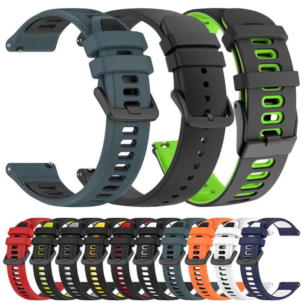 

20 22 мм силіконовий змінний ремінець для Garmin Forerunner 255 265 245 165 ремінець для Garmin Venu 3 2 sq браслет спортивний аксесуар 20mm Universal