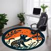 1pc Cat Butterfly Office Round Area Rug,  Mat Suitable For Office, Under Office Chairs Bedroom Living Room Home Decor, Room Deco