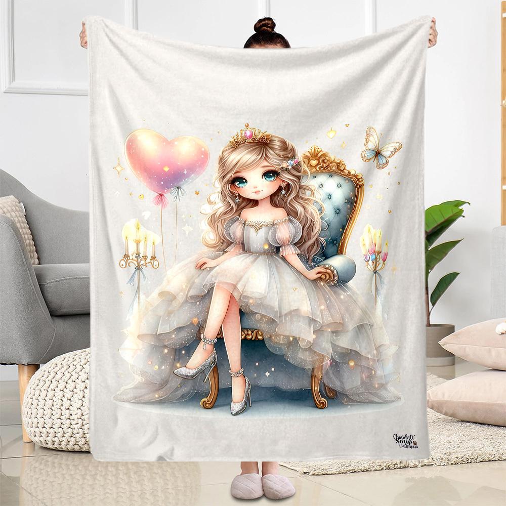Golden Princess Shine Blankets are suitable for living rooms,making them an ideal choice for outdoor travel and gifts.