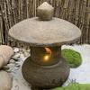 Antique Stone Carving Zen Garden Lantern for Outdoor and Hotel Courtyards