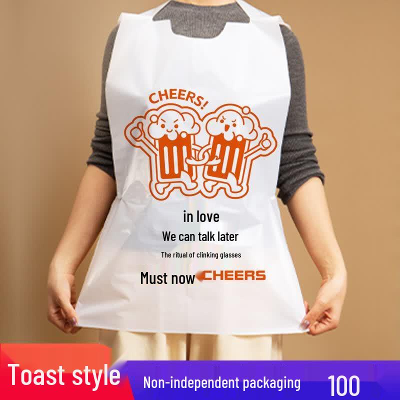 JIAQILI Disposable Waterproof Plastic Aprons