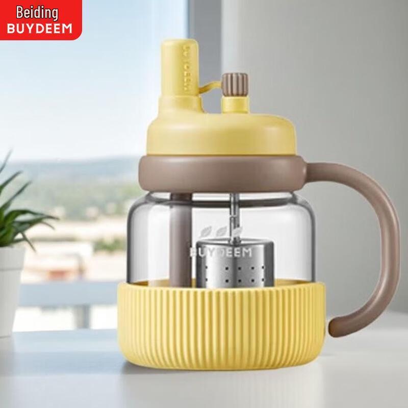 Buydeem Portable Glass Tea Infuser Tumbler