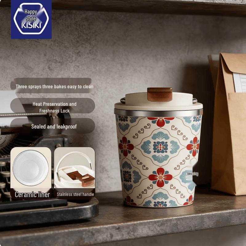 Xi Shi Mini Portable Insulated Ceramic Coffee Cup