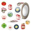 500 Pictures/roll Roll Sticker Tape Cartoon Cute INS Handbook Material Decorative Envelope Mouth