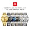OPK 8170 Brand Men's Watches Business Dress Wristwatch for Man 30M Waterproof Stainless Steel Luminous Luxury Men Quartz Watch