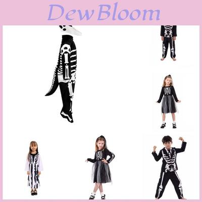 Skeleton Cosplay Costume For Kids Halloween Party And Stage Show