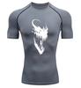 Venom Pattern 2026 Men's Sports T-Shirt Training Fitness Exercise T-Shirt Anti-Wear Clothing Sports Men's
