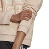 adidas Letter Logo Printed Hooded Sports Sweatshirt Women Sweatshirt Light-Pink HB5107