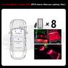 For Tesla Model Y Juniper 2025 Interior Footwell Lights Model 3 Highland Ultra-Bright Car LED Trunk Puddle Door Ambient Bulbs