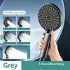 5 Modes Adjustable Handheld Shower Head High Pressure Silver Black Grey Rainfall Sprayer Household Bathroom Accessory