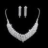 Engelsflügel Halskette Choker Brautset Accessoires 563 Flügel Kristall