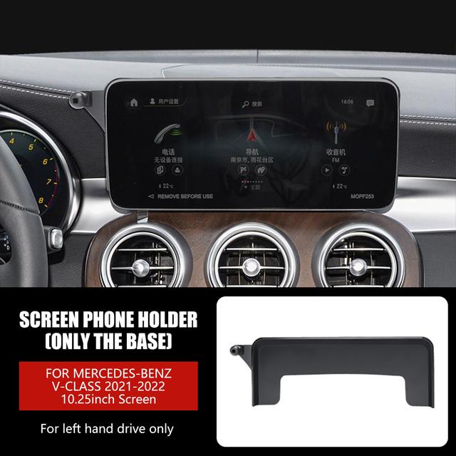 Supporto per Telefono per Auto per Mercedes-Benz Classe C GLC V w204 w205 x253 w447 Schermo Multimediale da 7/10,25 pollici Supporto per Telefono Cellulare Interno