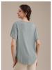 Women's Summer Loose Fit Sport Cover-up Yoga T-Shirt - Breathable, Sweat-wicking, Short Sleeve Fitness Top