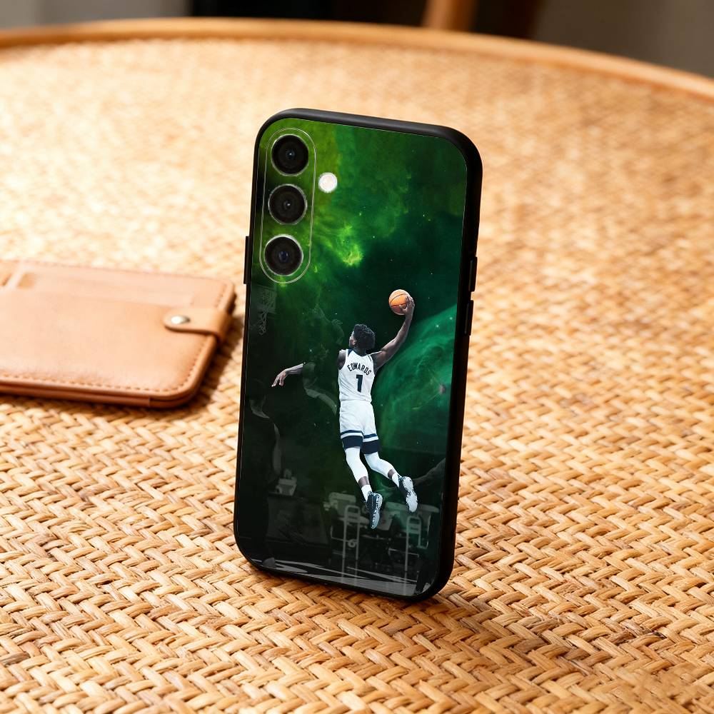 A-Anthony E-Edwards Phone Case For Samsung A73,72,71,A52,51,40,41,A22,A32,31,A13, Soft Black Shell