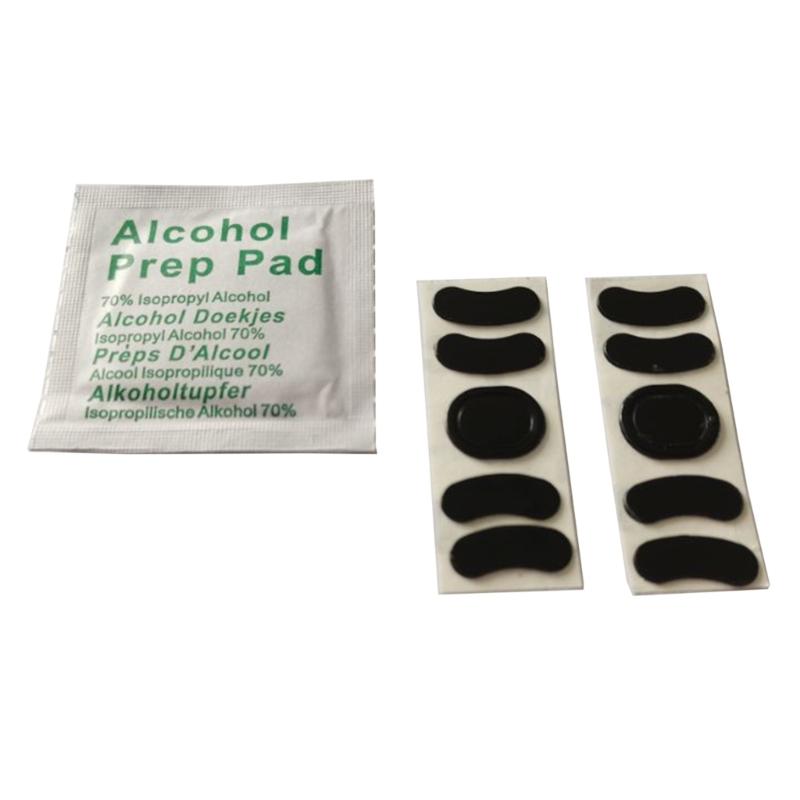 2 Sätze Mausfüße Maus Skates Aufkleber Pad Abgerundete Gleiter Gebogene Kanten Mausfüße Ersatz für Logitech M650 / M750