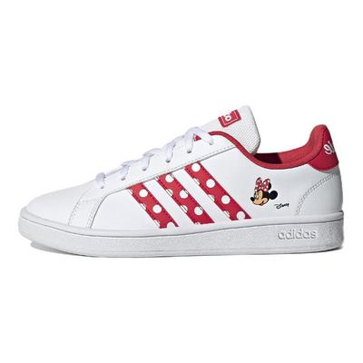 Neo Grand Court Comfortable Durable Low-Top Sneakers Women Sneakers White Red GZ4646