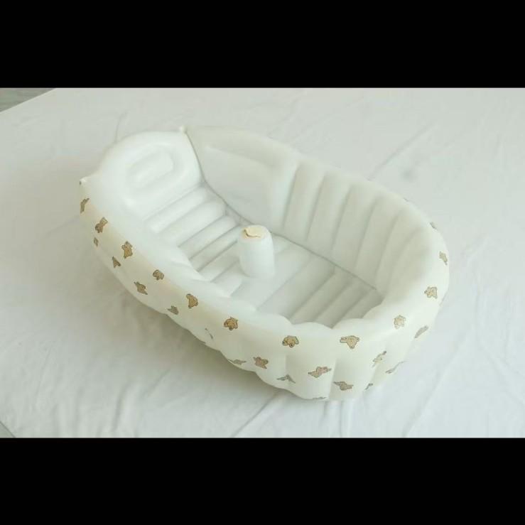 Foldable Inflatable Baby Bathtub: Sit & Lie Newborn Bathing Solution