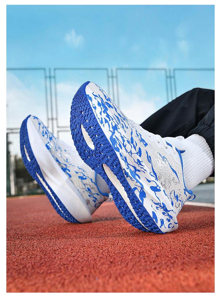 Jungen Carbonplatten Renn-Laufschuhe - Leichte, Atmungsaktive, Stoßdämpfende Sportschuhe für mittlere und große Kinder