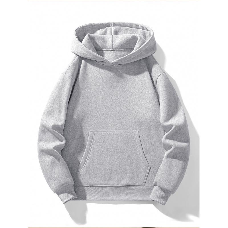 Men's and Women's Thick Plus Velvet Hoodie and Sweatpants Set - European Size, Loose Fit for Spring, Autumn, and Winter.