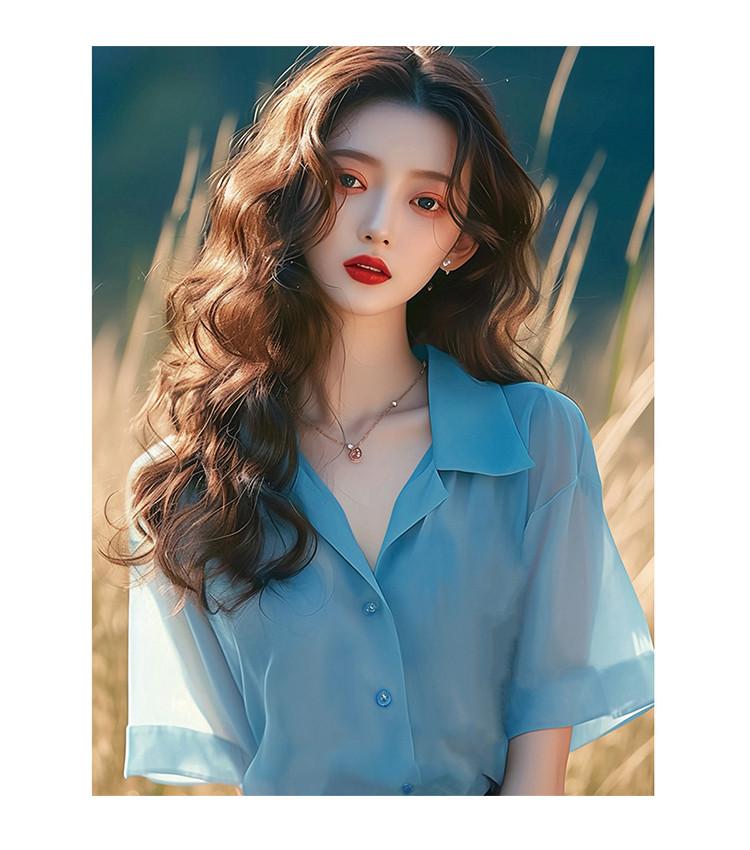 French High-End Sense Niche Unique Exquisite Shirt for Women
