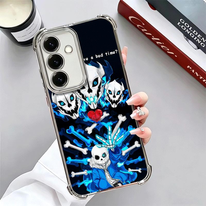 

U-Undertale S-Sans Plating Phone Case For Samsung A17 A07 A37 A57 A16 A56 A15 A55 A14 A54 A13 A53 A26 A36 A25 A35 A24 A34 A23 A3 Samsung A16