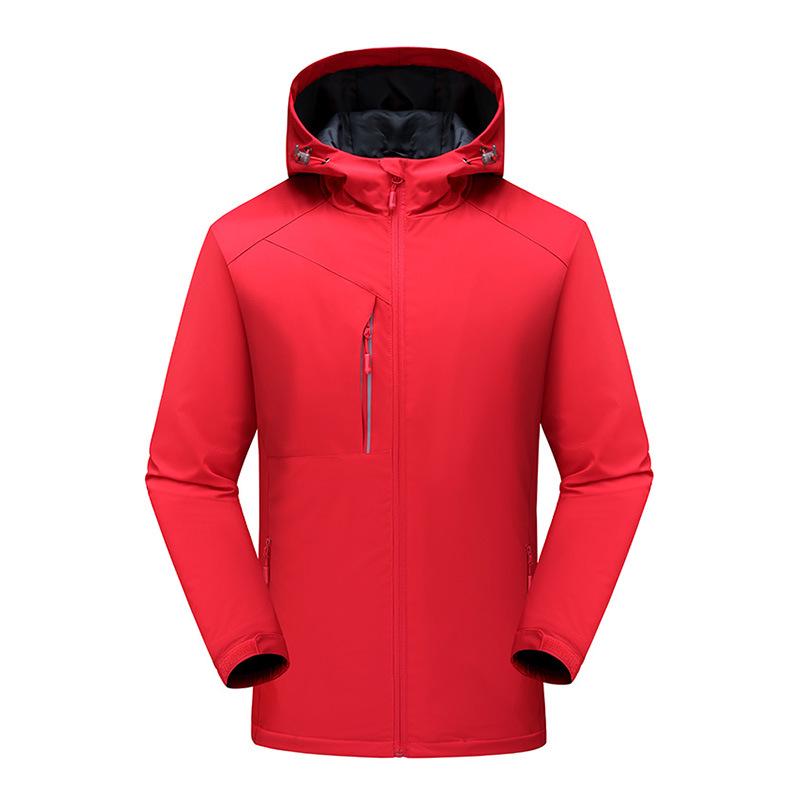 Men's Outdoor Thickened Velvet-Lined Waterproof Windproof Jacket