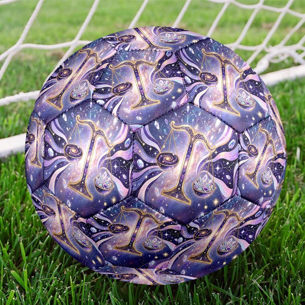 1pc Cosmic Balance Theme Soccer Ball Football, Size 5, Lightweight PVC, Durable Outdoor Training Soccer Ball, Gift M61488
