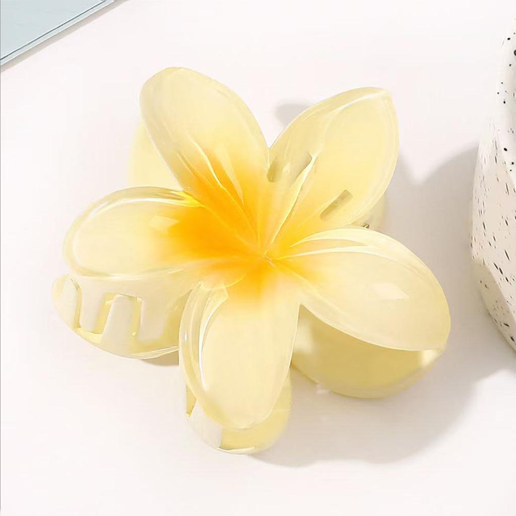 4PCS Fashion Women Flower Hair Clips Vacation Bohemia Egg Flower Hair Clips Barrettes Girls Large Hairpins Hair Accessories