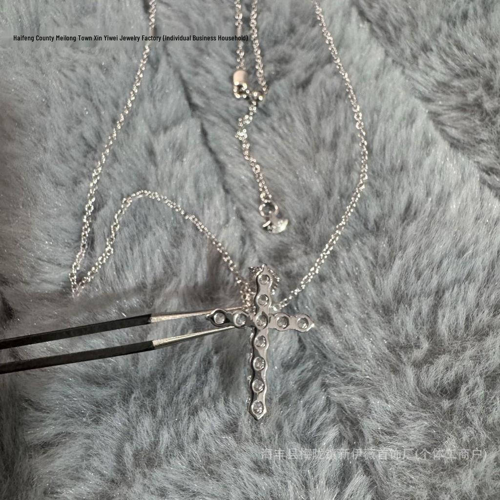 Vysoce kvalitní zlatý diamantový náhrdelník: Dámský klasický, luxusní a všestranný pro každodenní nošení a vrstvení