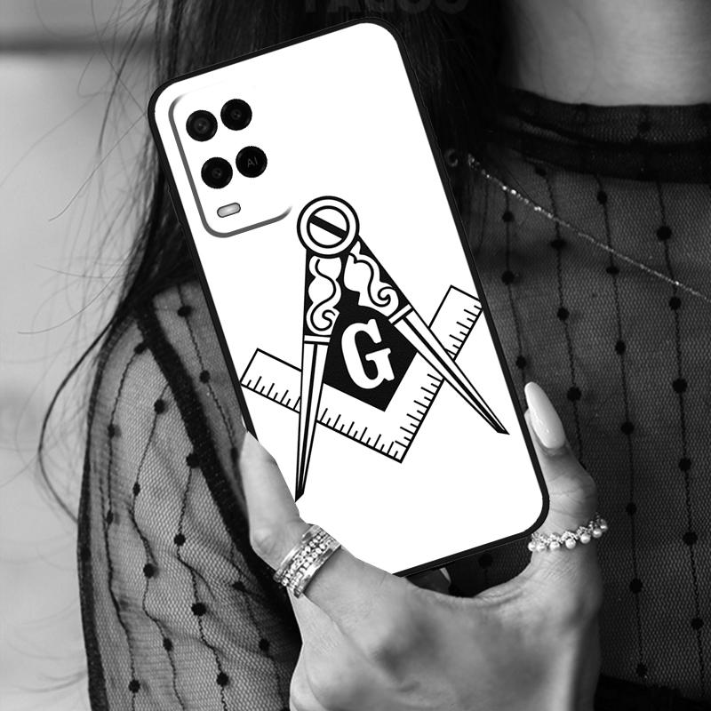 Freemasonry Logo Symbol Case For Oppo A80 A60 A40 A17 A57 A77 A74 A54 A94 A78 A98 A18 A38 A58 A96 A76 A16 A15 A5 Pro