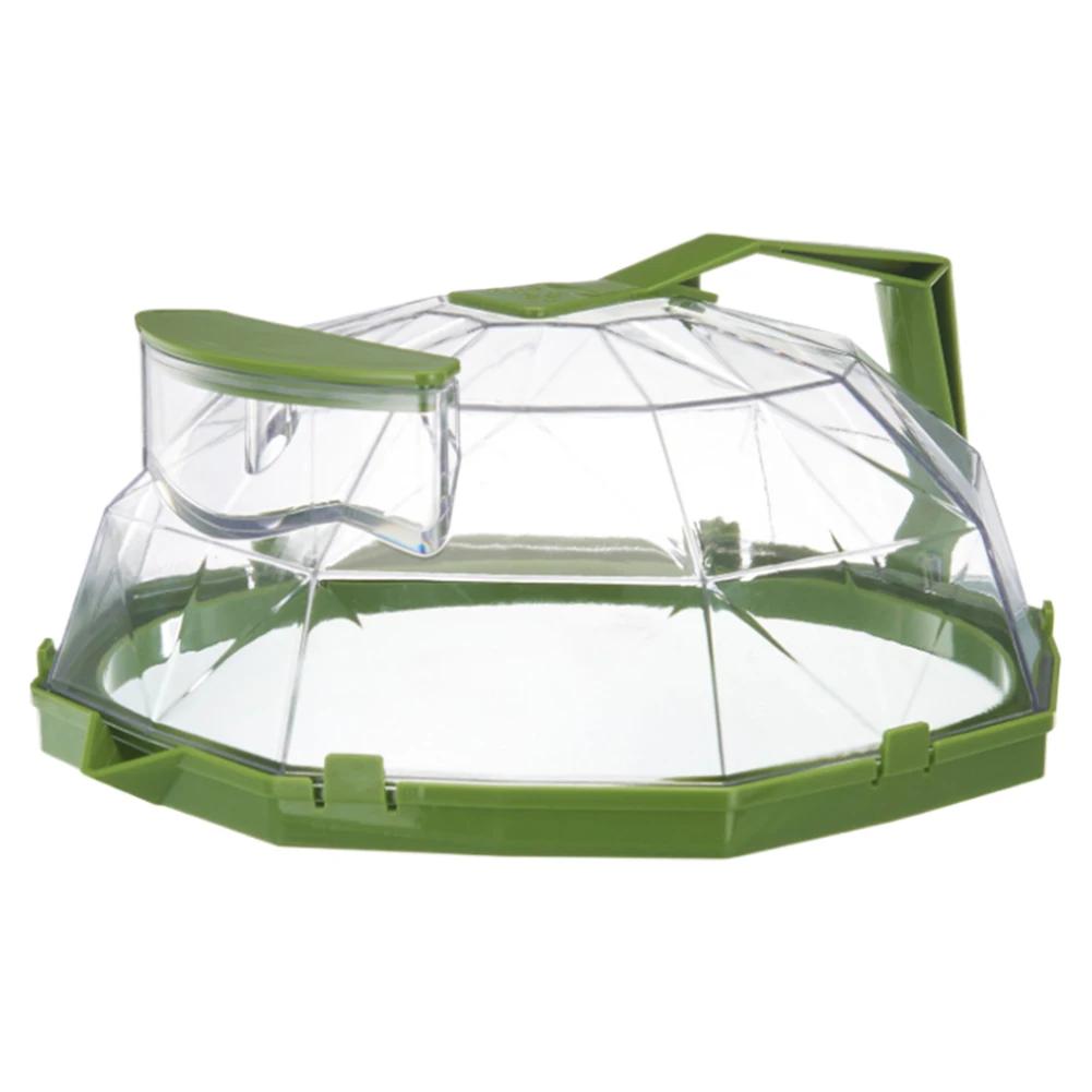 

Крышка для микроволновой печи, защитная крышка с контейнером для хранения воды, крышка для микроволновой печи с ручкой, крышка против брызг, можно мыть в посудомоечной машине зелёный