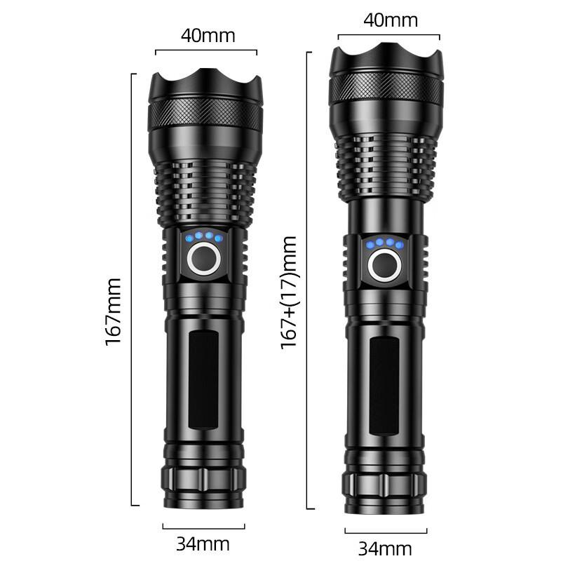 Jun Yi High-Power Rechargeable Outdoor LED Flashlight