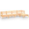 Vidaxl 5-Cz. Garden Lounge Set, Solid Pine Wood
