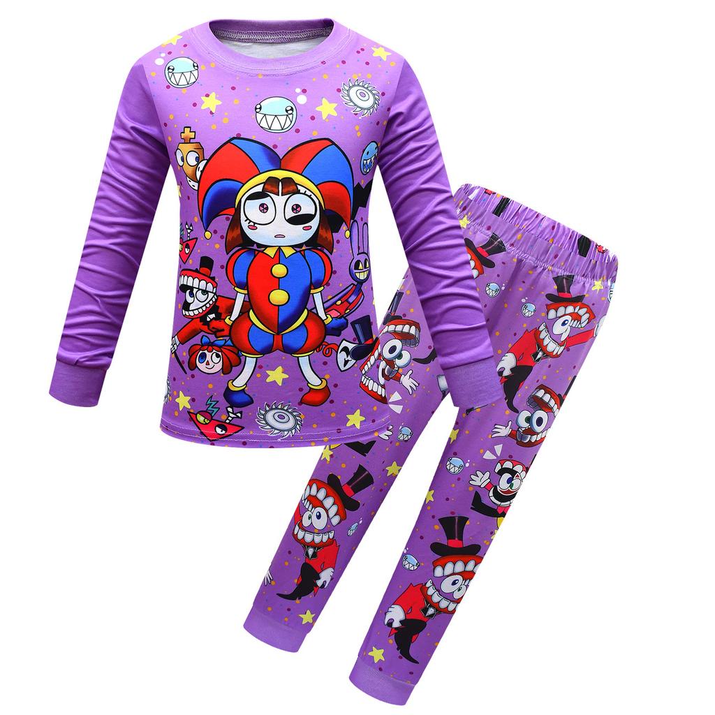 Girls' Long-sleeved Trousers Suit Casual Loose Comfortable Clothing Sets Girls