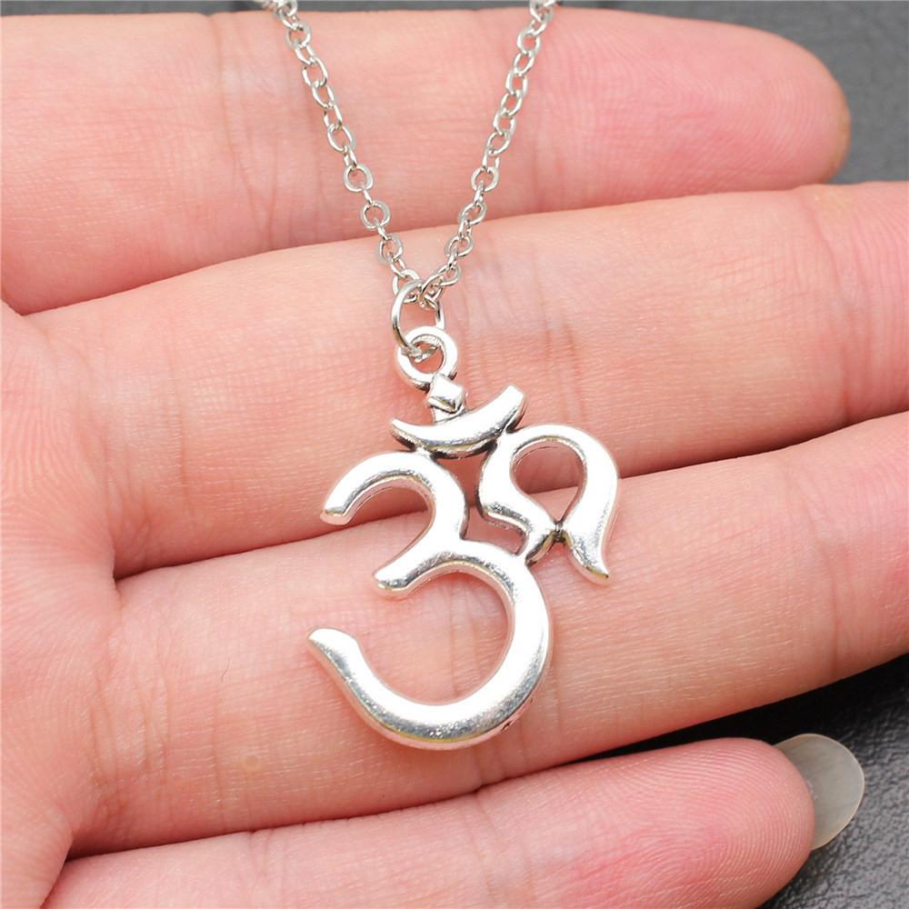 OM Jógový náhrdelník na krk 43cm řetízek Dámské šperky Plážové Boho věci