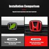 3Pcs ABS Auto Steering Wheel Trunk Emblem Front Grille Logo For Honda Civic 2019 2018 2017 2016 10th Generation Styling