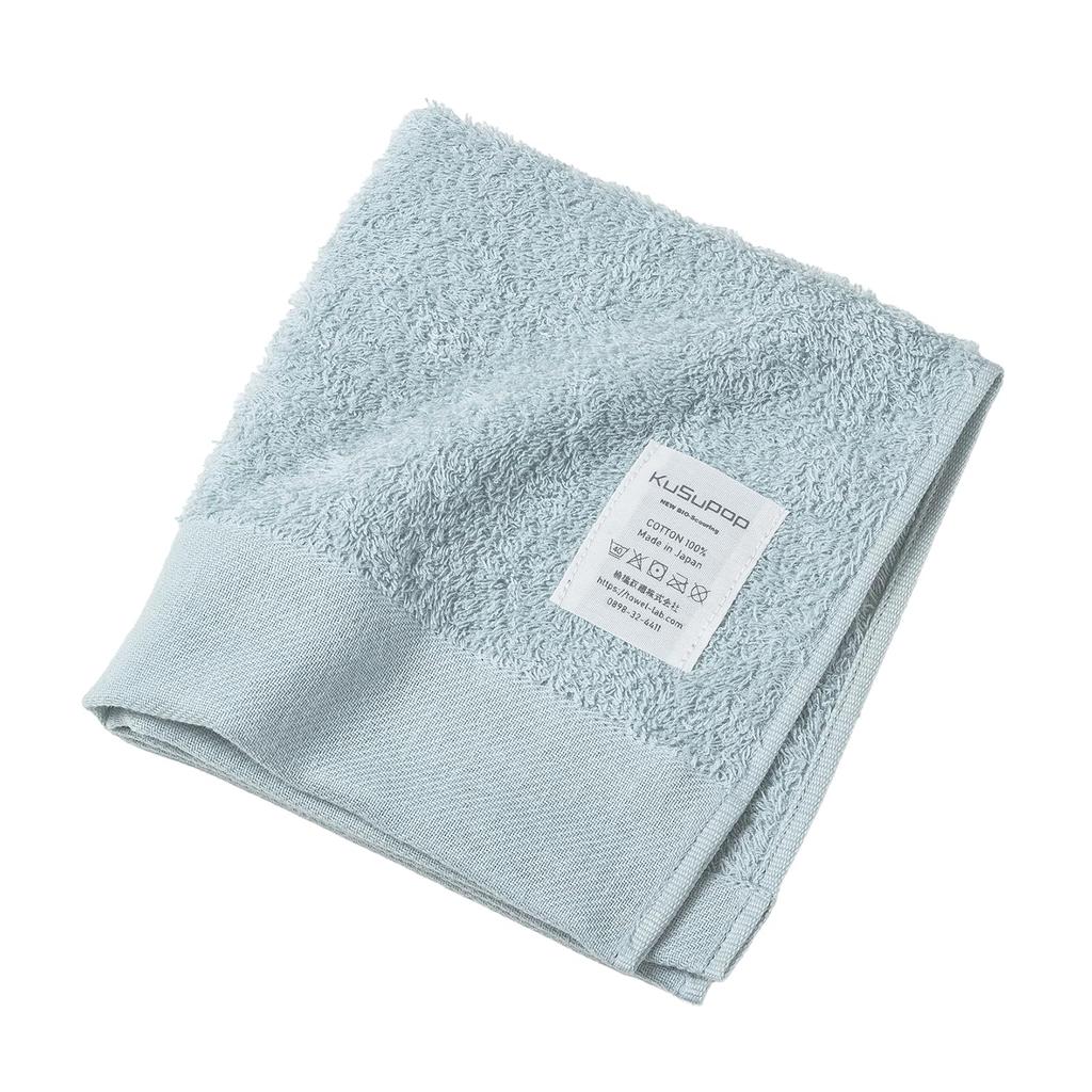 Kusubashi Monori Imabari KuSu POP Pile 33 X 34 Made In Product Number Towel, Towel, Washcloth, Blue, Approx. Cm, Japan, 1-69841-51-B