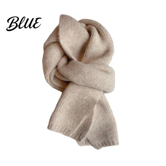 Cold Weather Scarf Neck Wrap Warm Women Color Thickened Knitting Solid Soft Thermal Casual Outfit