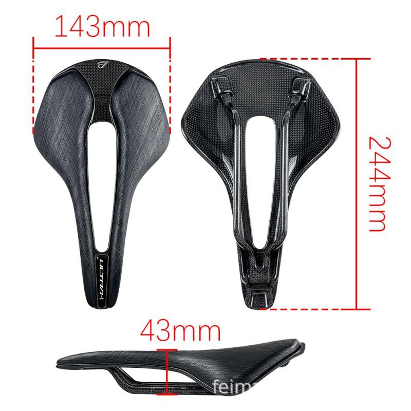 Ultra Lightweight Carbon Fiber Bicycle Saddle Mountain Road Bikes Hollow Core Design Comfort Seat