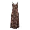 European and American casual fashion explosion summer loose sleeveless round neck leopard print suspender dress