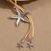 Vintage Starfish Pendant Necklace Beach Choker Jewelry Adjustable Clavicle Chain