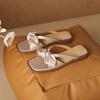 Summer Women's Slippers Elegant Outdoor Versatile Women's Comfortable Shoes Open-toe Bowknot Ladies Causal Flat Slippers Mules