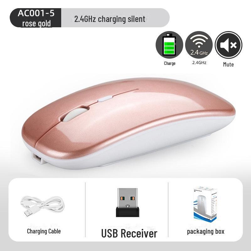 Ultra-Thin Portable Luminous Bluetooth Wireless Mouse
