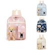 Cute Oxford Fabric Toddler Backpack With Bear Print For Kindergarten And Preschool