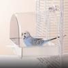 Pet Bird Bath Tub Bath House Parrot Bathtub with Bottom Drawer for Budgies Cockatiels Lovebirds Bathing Supply